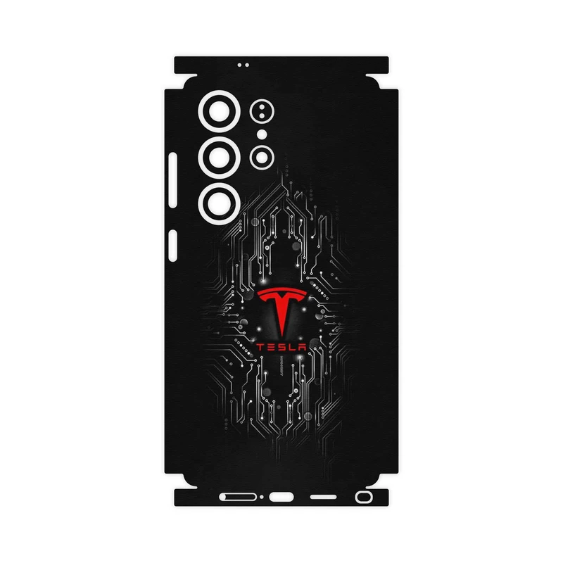برچسب پوششی ماهوت مدل TESLA-FullSkin مناسب برای گوشی موبایل سامسونگ Galaxy S25 Ultra