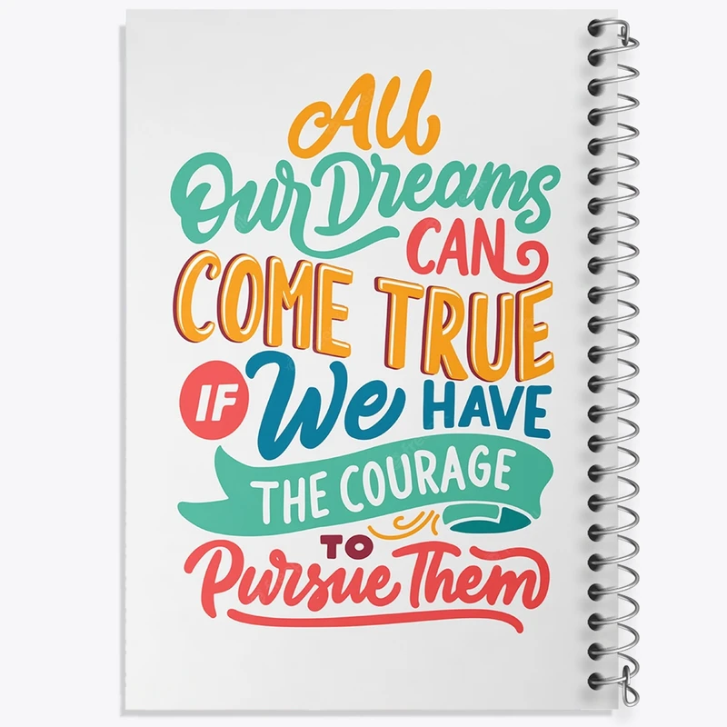 دفتر طراحی 50 برگ خندالو طرح جملات انگیزشی کد 24797