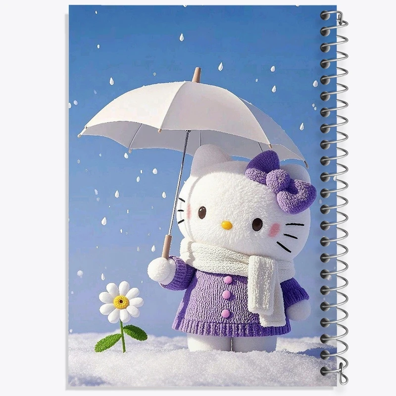 دفتر طراحی 50 برگ خندالو طرح هلو کیتی کد F10310