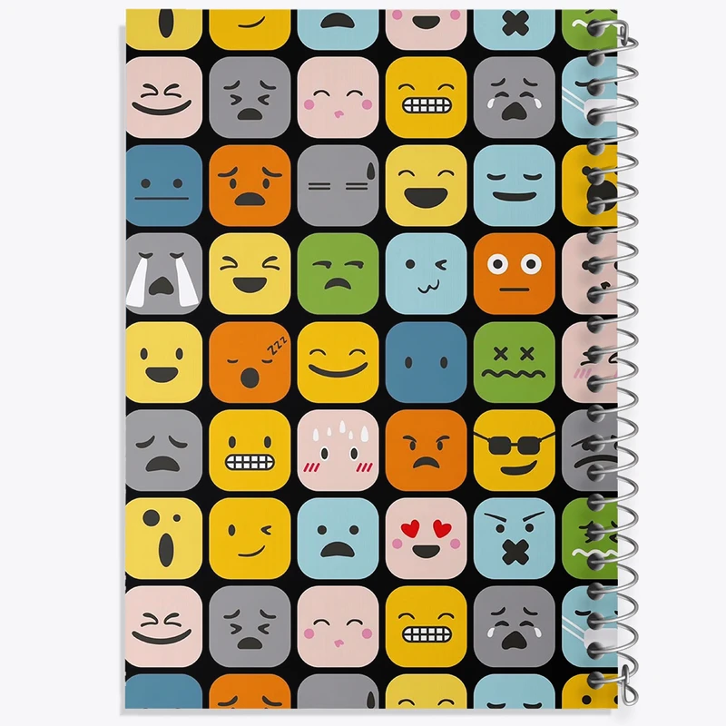 دفتر نقاشی 50 برگ خندالو طرح پترن ایموجی کد N6058