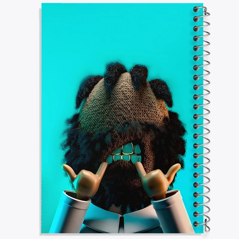 دفتر مشق 100 برگ خندالو طرح مرد پشمالو کد F10459