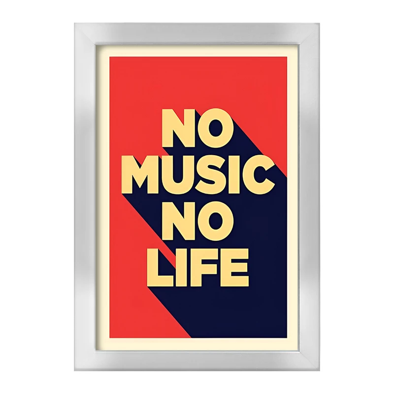 تابلو خندالو طرح No Music No Life کد F7457