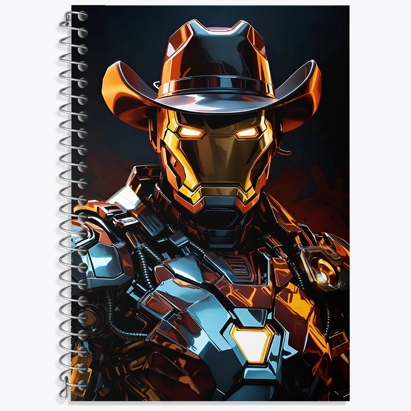 دفتر لغت 50 برگ خندالو طرح مرد آهنی مارول (Marvel) کد F4997