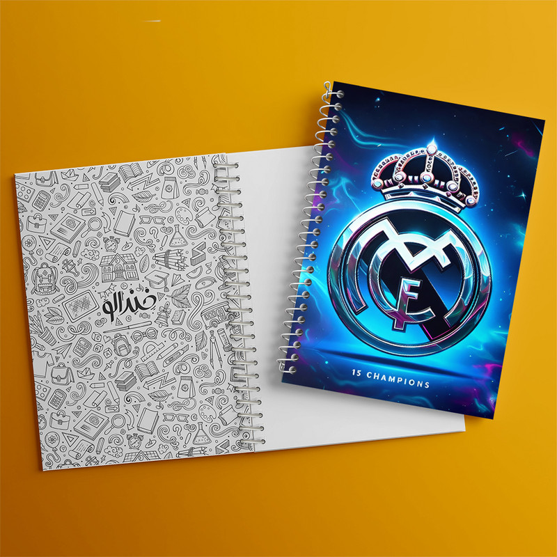 دفتر مشق 100 برگ خندالو طرح باشگاه رئال مادرید کد F4999