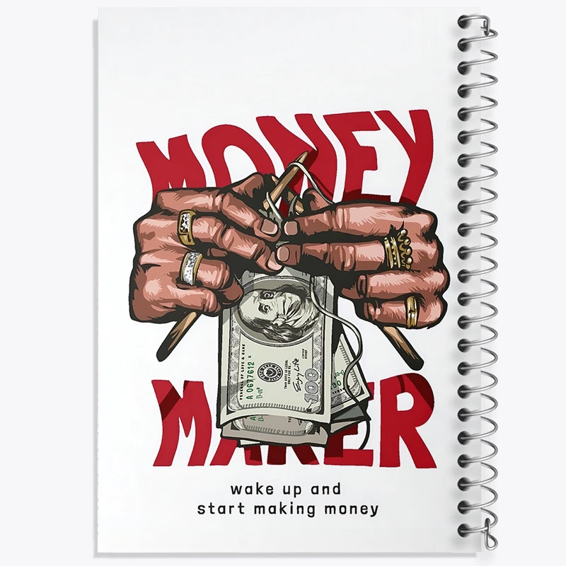 دفتر نقاشی 50 برگ خندالو طرح Money Maker کد F4077