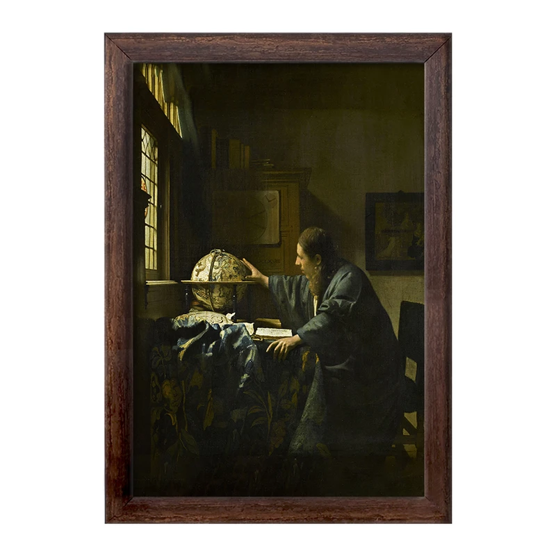 تابلو خندالو طرح نقاشی ستاره شناس اثر یوهانس فرمیر کد F12428