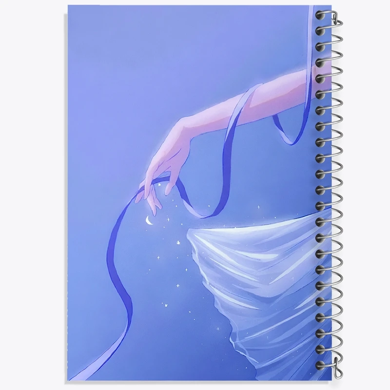 دفتر ژورنال نویسی 50 برگ خندالو مدل نقطه ای طرح باله کد N7440