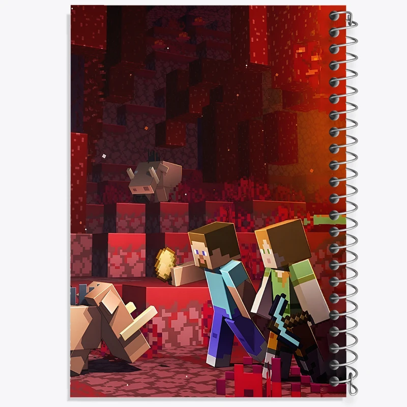دفتر مشق 100 برگ خندالو طرح ماینکرافت (Minecraft) کد F3509