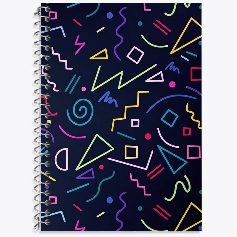 دفتر زبان دوخط 50 برگ خندالو طرح پترن فانتزی کد N6787