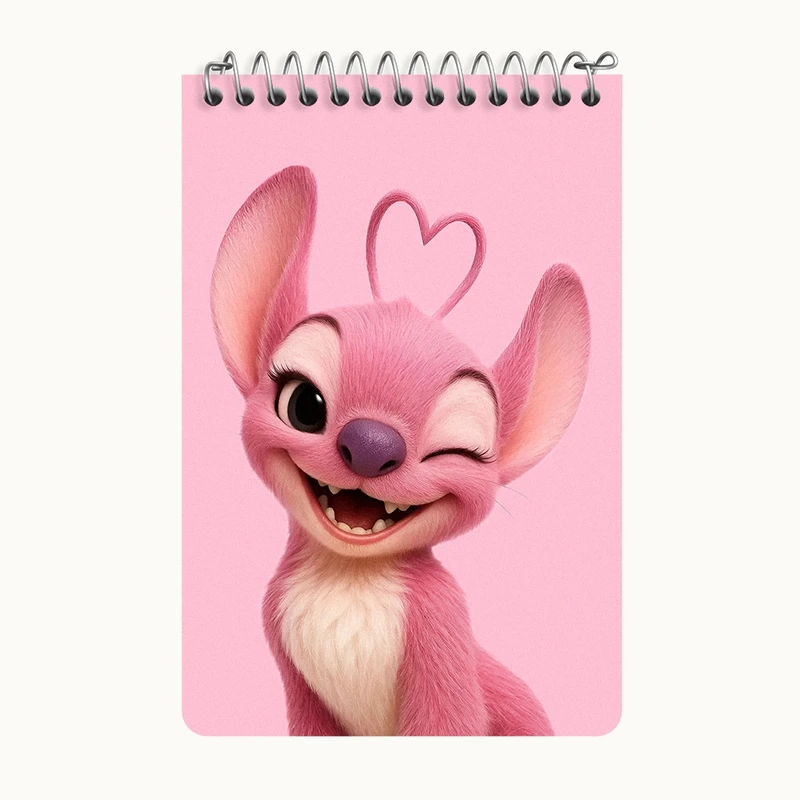 دفتر یادداشت 50 برگ خندالو طرح استیچ (Stitch) کد F14396