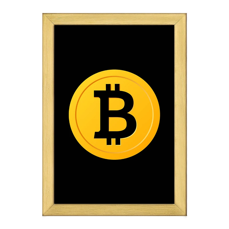 تابلو خندالو طرح ارز دیجیتال بیت کوین  کد 10901