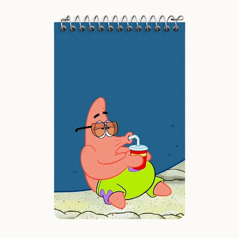 دفتر یادداشت 50 برگ خندالو طرح پاتریک کد F8597