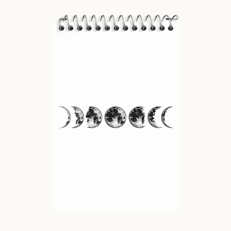 دفتر یادداشت 50 برگ خندالو طرح ماه (Moon) کد F3883