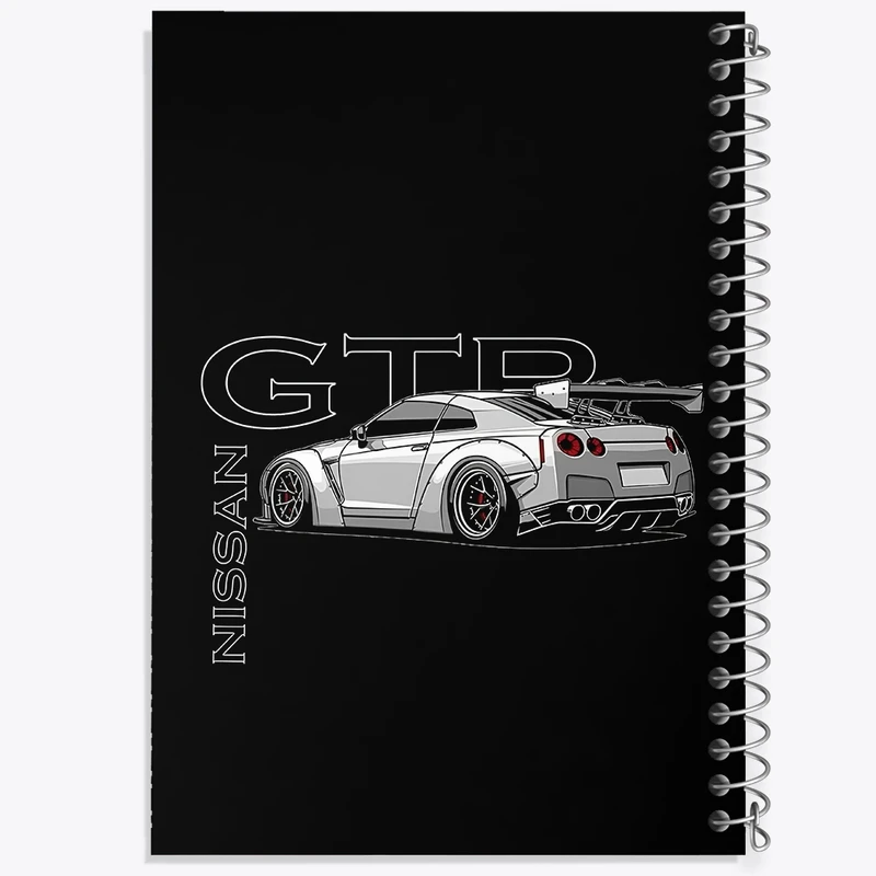 دفتر شطرنجی 50 برگ خندالو طرح نیسان (Nissan Skyline GT-R) کد N7508