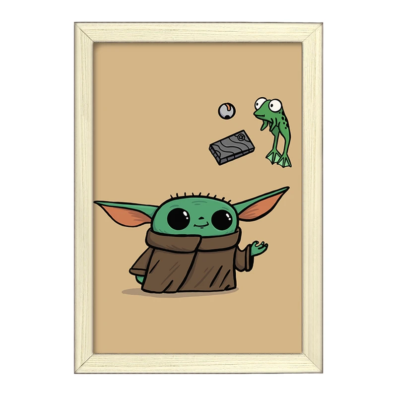 تابلو خندالو طرح یودا سریال جنگ ستارگان کد 26077