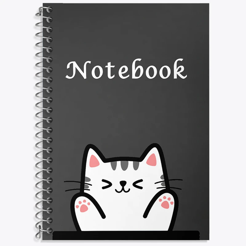 دفتر نت موسیقی 50 برگ خندالو طرح گربه بامزه کد N7005