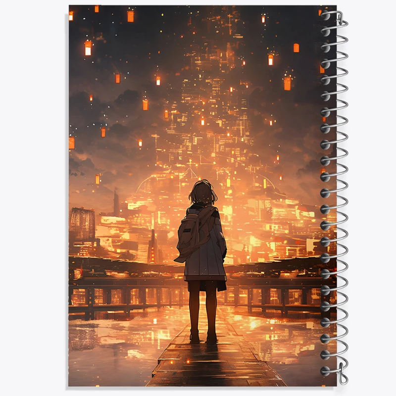 دفتر مشق 100 برگ خندالو طرح دختر تنها کد F9343