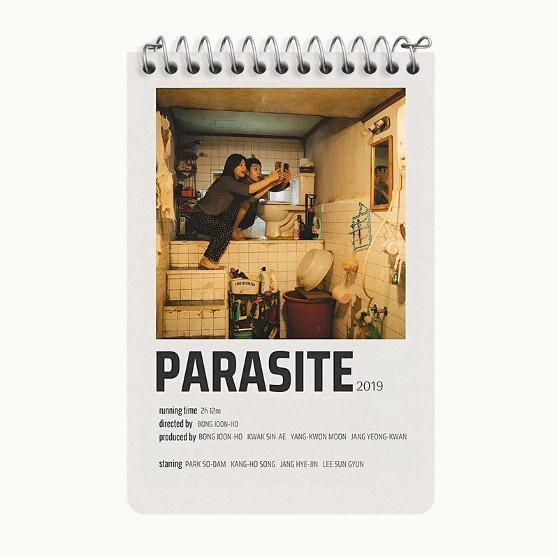 دفتر یادداشت 50 برگ خندالو طرح انگل (Parasite) کد F13315