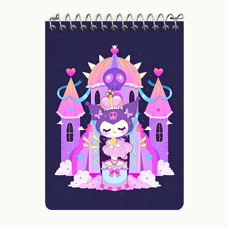 دفتر یادداشت 50 برگ خندالو طرح کرومی (Kuromi) کد N8975