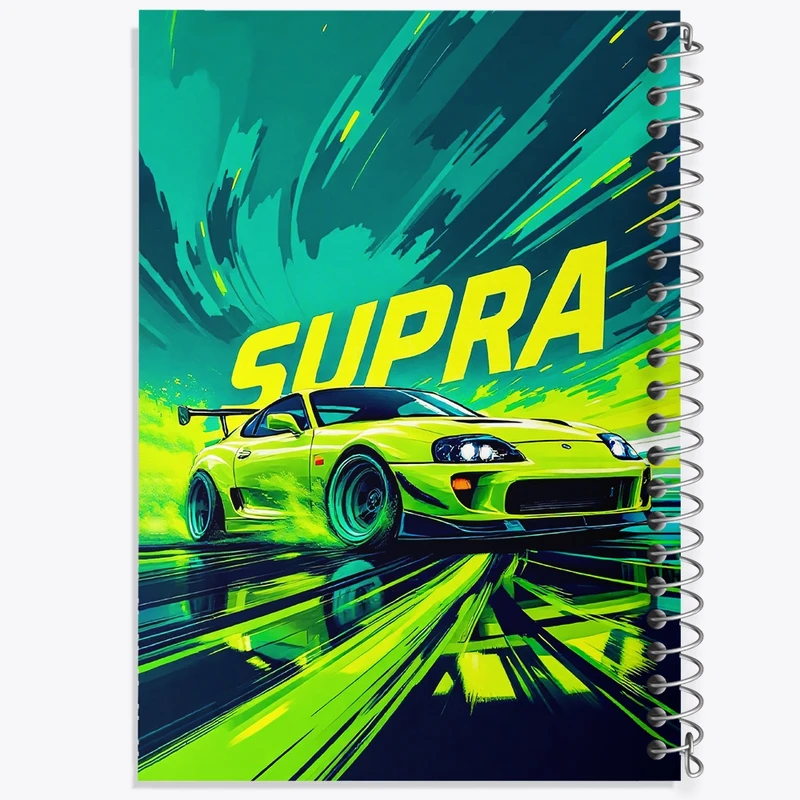 دفتر شطرنجی 50 برگ خندالو طرح تویوتا (Toyota Supra) کد F13731