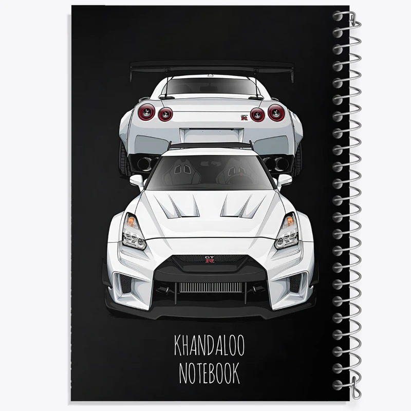 دفتر مشق 100 برگ خندالو طرح ماشین اسپرت کد N8279