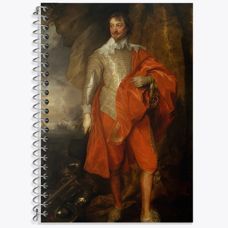 دفتر زبان 50 برگ خندالو مدل دو خط طرح نقاشی ارل دوم وارویک اثر نقاش رابرت ریچ کد F12225