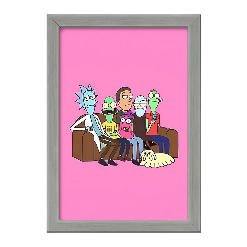 تابلو خندالو طرح ریک و مورتی (Rick and Morty) کد F4014