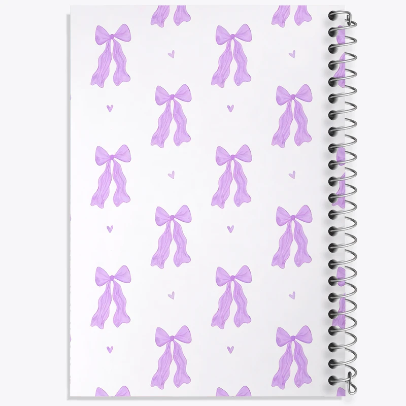 دفتر نقاشی 50 برگ خندالو طرح پترن پاپیون بنفش کد F3719