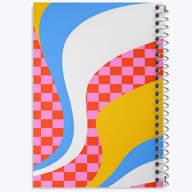 دفتر مشق 50 برگ خندالو طرح انتزاعی کد F9682