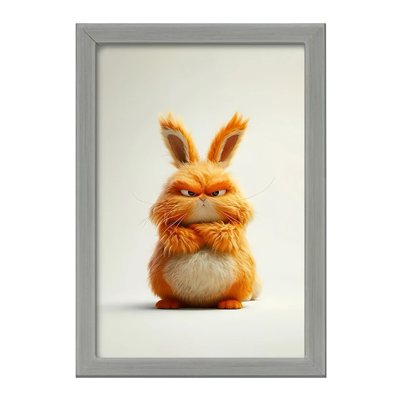 تابلو خندالو طرح خرگوش عصبانی کد F6297