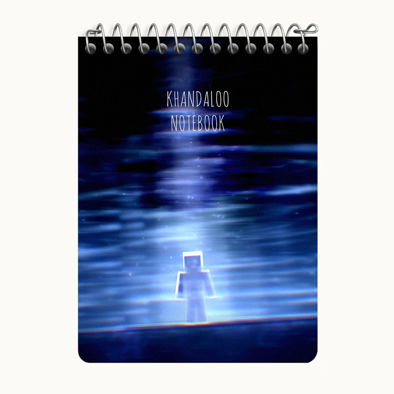 دفتر یادداشت 50 برگ خندالو طرح بازی ماینکرافت (Minecraft) کد N8719