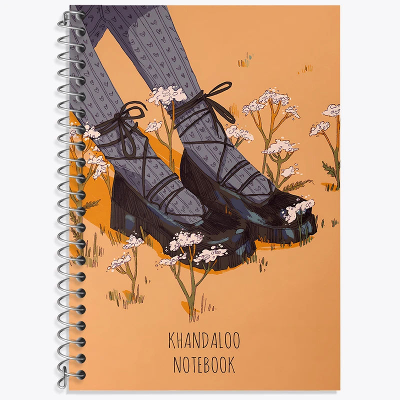 دفتر زبان 50 برگ خندالو مدل دو خط طرح فانتزی کد N8909