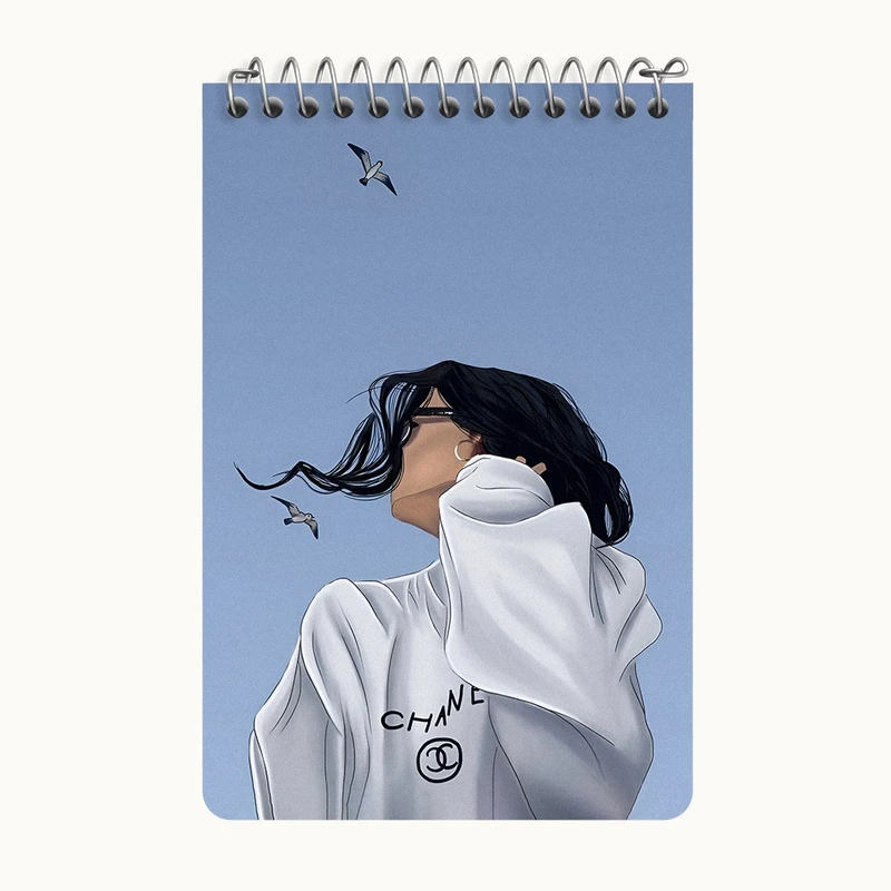 دفتر یادداشت 50 برگ خندالو طرح دخترانه کد F3681