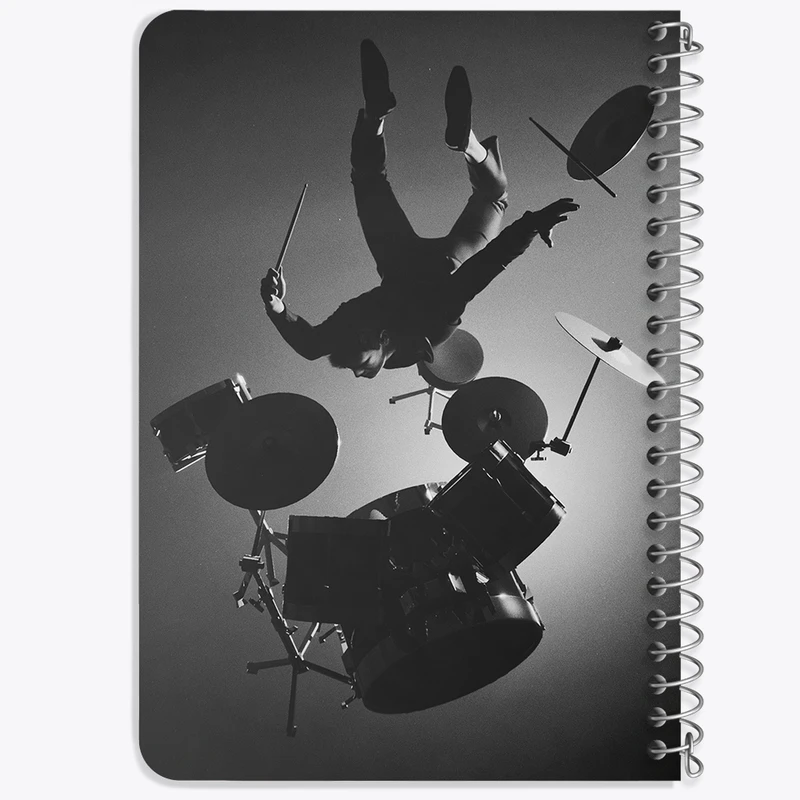 دفتر یادداشت 50 برگ خندالو طرح موسیقی کد F671