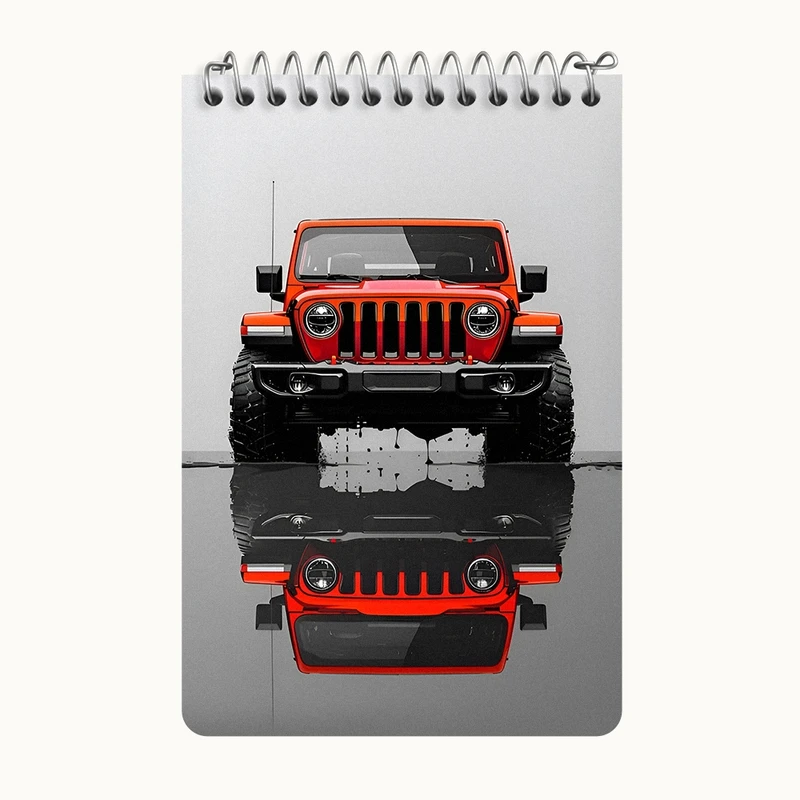 دفتر یادداشت 50 برگ خندالو طرح ماشین آفرود کد F12021