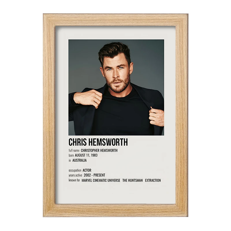 تابلو خندالو طرح کریس همسورث (Chris Hemsworth) کد F13146