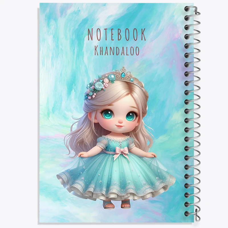 دفتر نقاشی 50 برگ خندالو طرح دخترانه کودکانه کیوت کد N6629