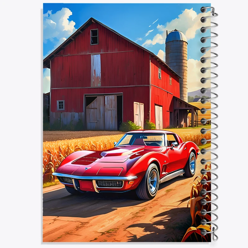 دفتر مشق 50 برگ خندالو طرح ماشین و مزرعه کد F11674