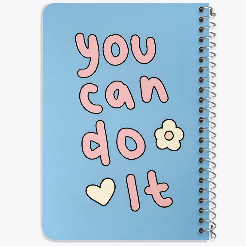 دفتر یادداشت 50 برگ خندالو طرح You Can Do It کد N2645