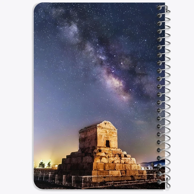 دفتر یادداشت 50 برگ خندالو طرح مقبره کوروش کد F6341