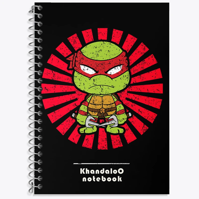 دفتر زبان 50 برگ خندالو طرح لاکپشت های نینجا کد N9454