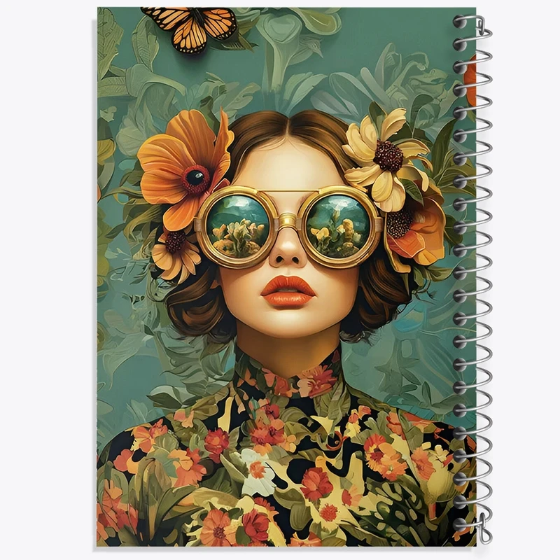 دفتر ژورنال نویسی 50 برگ خندالو مدل نقطه ای طرح دخترانه کد F10830