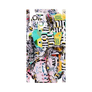 MAHOOT Collage of Teared Paper-FullSkin Cover Sticker for Apple iPhone 14