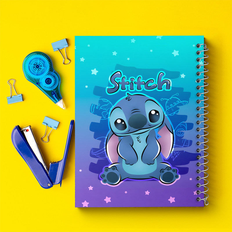 دفتر مشق 100 برگ خندالو طرح استیچ (Stitch) کد N8249