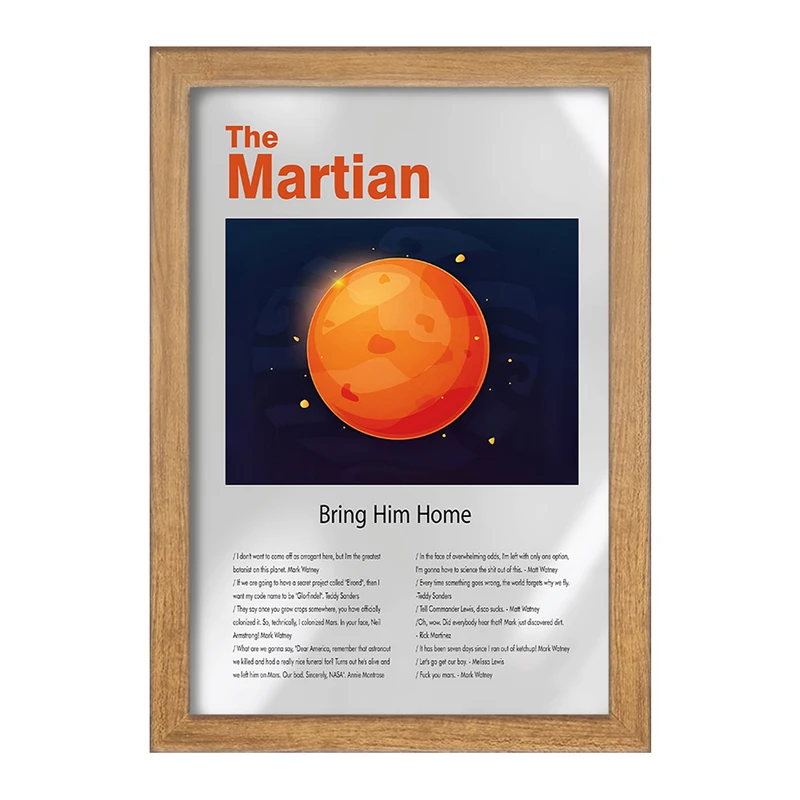 تابلو خندالو طرح مریخی (The Martian) کد F13856