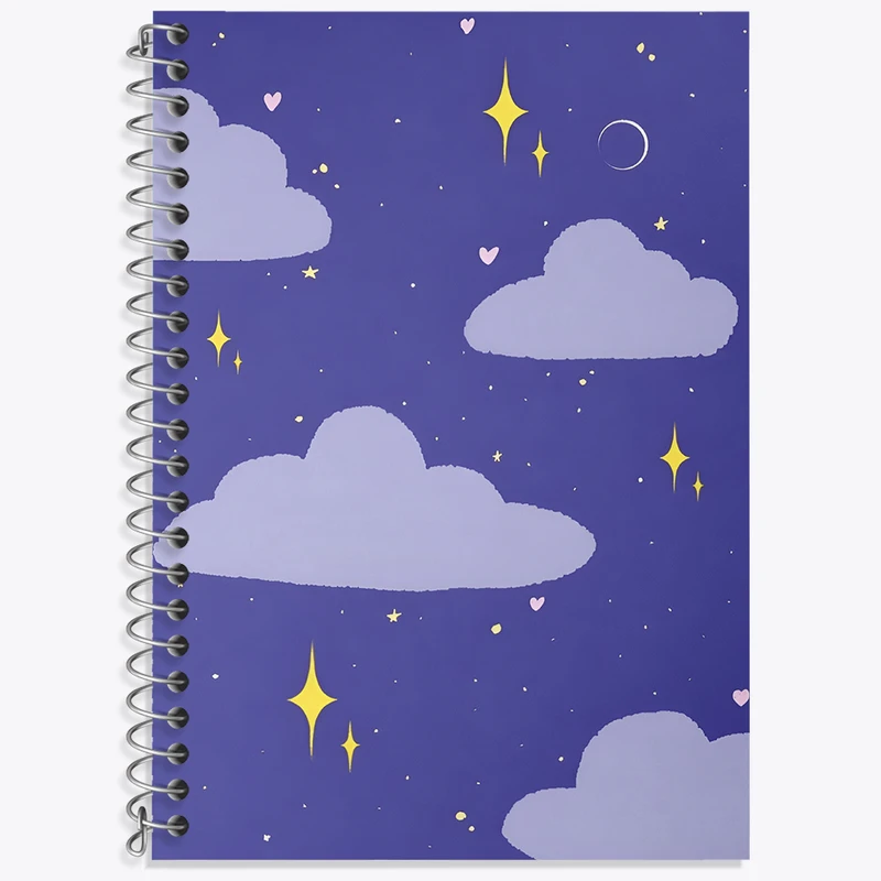 دفتر نت موسیقی 50 برگ خندالو طرح آسمان شب کد N6040