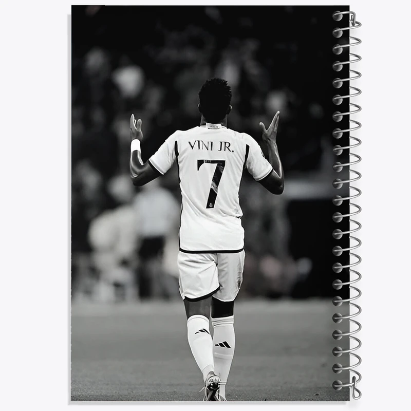 دفتر مشق 100 برگ خندالو طرح وینیسیوس جونیور (Vinicius Junior) کد F14299