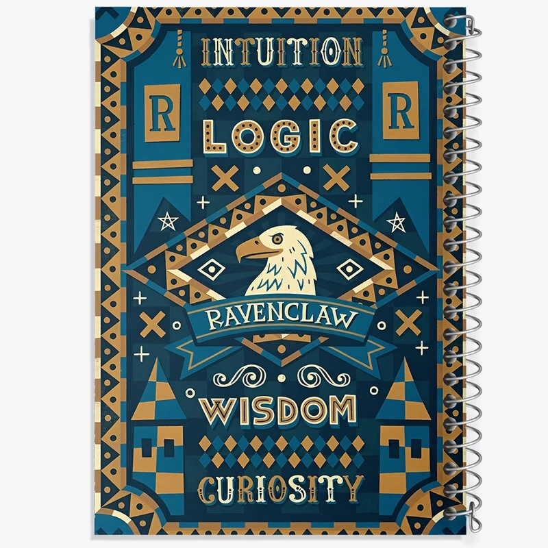 دفتر ژورنال نویسی 50 برگ خندالو مدل نقطه ای طرح ریونکلا هری پاتر کد F4441