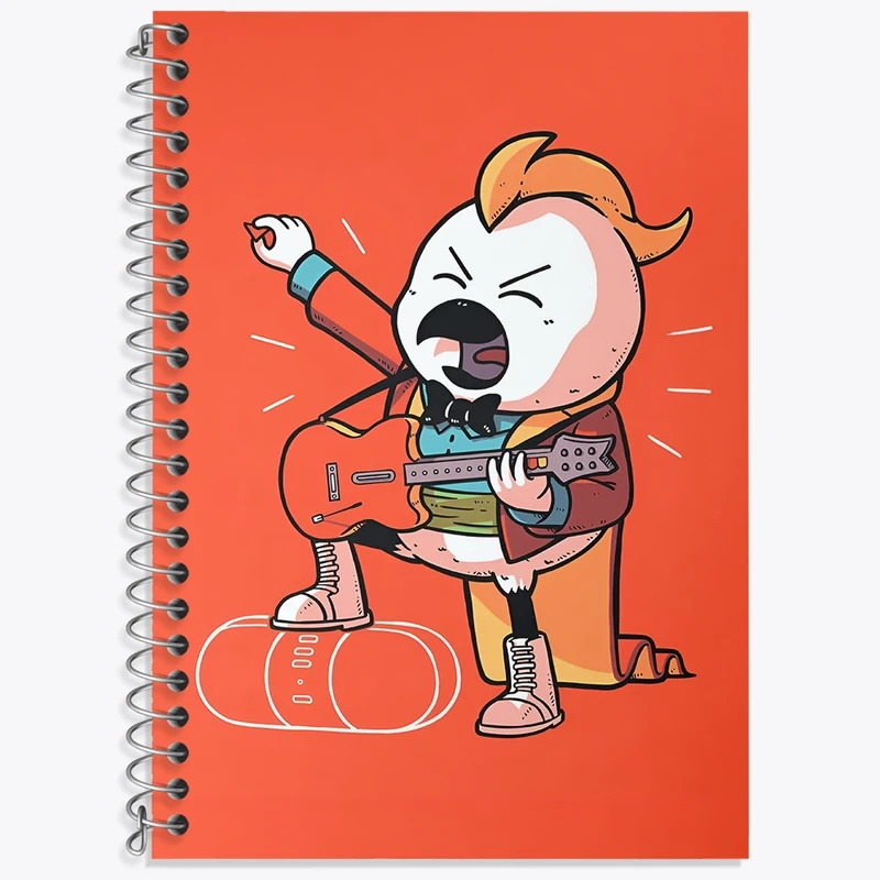 دفتر زبان 50 برگ خندالو مدل سه خط طرح طوطی خواننده کد N6247