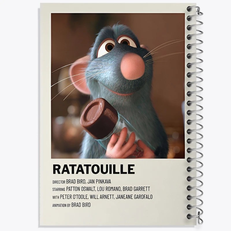 دفتر لیست خرید 50 برگ خندالو طرح موش سرآشپز (Ratatouille) کد F13209